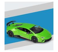 Metal Réplica Coche 1 32 para Lamborghini Huracan Performante Coche Miniatura Aleación Modelo Luz Y Sonido Simulación Metal Fundido A Presión Mini Modelo Vehicular(Verde)
