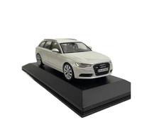 Metal Réplica Coche 1:43 para Audi A6 Avant Blanco Coche De Viaje De Ocio Modelo De Coche De Juguete De Colección Limitada Mini Modelo Vehicular