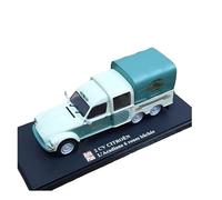 Metal Réplica Coche 1:43 para Citroen 2CV L'ACADIANE 6 ROUESBACHEE Pickup De 3 Ejes con Cobertizo Colección De Modelos De Coches Clásicos Mini Modelo Vehicular