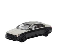 Metal Réplica Coche 1:64 para Benz S680 Clase S Serie Dark Night 2023 Sedán Simulación Modelo De Aleación Colección De Juguetes para Adultos Mini Modelo Vehicular