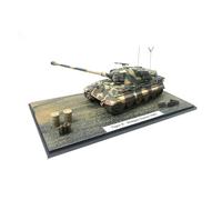 Metal Réplica Coche 1:72 para Tiger II-Hutgen Forest 1945 Simulación Modelo De Coche Fundido A Presión Mini Vehículo Escena Adornos Mini Modelo Vehicular