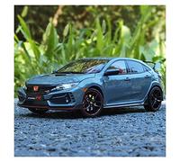 Metal Réplica Coche LCD 2020 1 18 Honda Civic Type R FK8 Alloy Car Model Japanese Sports Car Model Mini Modelo Vehicular(Plata)
