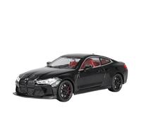 Metal Réplica Coche Modelo De Vehículo De Carreras Fundido A Presión, Colección De Luz Y Sonido, Adornos De Regalo, 1 24, para M4 G82 Coupe Mini Modelo Vehicular(Negro)
