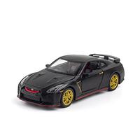 Metal Réplica Coche para Fine Nissan Car 1 32 Pull Back Puede Abrir La Puerta Coche De Juguete Niños Adultos Regalo De Cumpleaños Mini Modelo Vehicular(Negro)