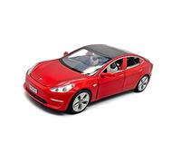Metal Réplica Coche para Nuevo Coche De Lujo 1 32 Decoración del Hogar Aleación De Regalo Sonido Y Luz Mini Modelo Vehicular(Rojo)