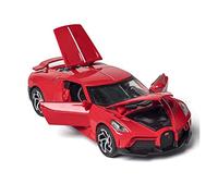 Metal Réplica Coche para Nuevo Coche Deportivo 1 32 Modelo De Coche De Juguete Coche De Aleación De Zinc Coche De Juguete con Sonido Y Luz Mini Modelo Vehicular(Rojo)