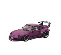 Metal Réplica Coche Porsche RWB 993 Rotana Purple Diecast Models Car Limited Collection Auto Toys Gift Mini Modelo Vehicular