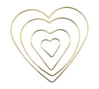 Metal Rings - Five-Pointed Star Ornaments, Christmas Pentagram, Heart Craft, Dream Catcher Supplies for Holiday, Home, Art Projects, Wreath Making, School Activity, 1.96 Inches