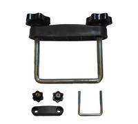 Metal Roof Rack U Bolt Clamps - Box Mounting Bracket Kit With Lock Nuts, Detachable Carrier Clips | Universal Car Baggage Fitting Hardware For Secure Cargo Transport And Storage