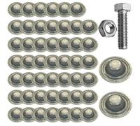 Metal Roofing Screw Caps - 50-Piece Industrial-Grade Finishing Set, UV-Stab