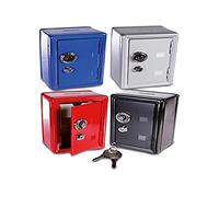 Metal Savings Bank "Vault" Style Caja fuerte de metal para ahorros con cierre de combinación, colores aleatorios