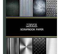Metal Scrapbook Paper: Steel 20 Double Sided Sheets 8.5 x 8.5 for Scrapbooking, Junk Journals, Mixed Media Art, Origami, Crafting projects, and More
