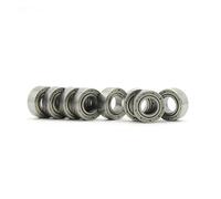 Metal Sealed Miniature Bearings Various Sizes 10 Pieces mr52-74-85-148 3 * 6 * 2.5 4 * 7 * 2.5 5 * 8 * 2.5 6 * 10 * 3 BIANMTSW(MR74ZZ 4x7x2.5mm)