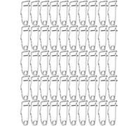 Metal Security Pins 50pcs Set | Locking Clasp Fastener for Sewing & Crafts | Oxidation - Proof Brooch Pins for Knitting/Scrapbooking/DIY Projects | 22mm 27mm 32mm Sizes (32mm)