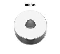 Metal Sewing Bobbins 100pcs, Industrial Sewing Machine Bobbins Metal Bobbin Spools with Winder Slot for Universal Industrial Sewing Machines 455g 16oz (40264 Iron bobbin without holes)