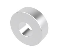 Metal Spacers Online - Espaciadores de aluminio de 1,9 cm de diámetro exterior x 0,6 cm ID x elige tu longitud, espaciador redondo sin rosca, acabado liso, compatible con tornillos
