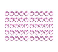 Metal Spiral Stitch Markers 50PCS Premium Crochet Locking Hooks for Knitting Scrapbooking Craft Projects Durable Rustproof Glossy Finish 1.5 x 1.6cm (Purple)