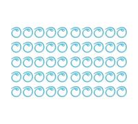 Metal Spiral Stitch Markers 50PCS Premium Crochet Locking Hooks for Knitting Scrapbooking Craft Projects Durable Rustproof Glossy Finish 1.5 x 1.6cm (Blue)