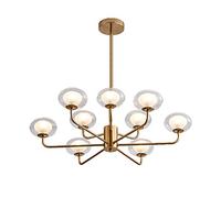 Metal Sputnik Mid Century Rustic Ceiling Lamp Fixture Pendant Lighting Compatible with Kitchen Dining Room, LED Chandelier