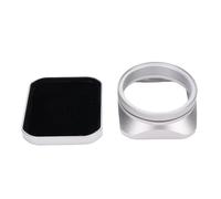 Metal Square Camera Sombra de Capucha con Tapa para X100VI X100V X100F X100T X100S X70 No Se Necesitan Anillos de Adaptador Tecnología de Realineamiento Inteligente (Silver)