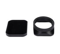 Metal Square Camera Sombra de Capucha con Tapa para X100VI X100V X100F X100T X100S X70 No Se Necesitan Anillos de Adaptador Tecnología de Realineamiento Inteligente (Black)