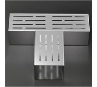 Metal Stainless Steel Trench Drain Kit Linear Gutter Strainers for Efficient Channel Drainage in Patio Deck Garden Sidewalk and Bathroom
