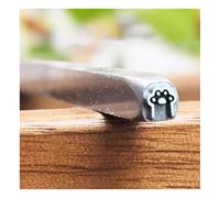 Metal stamping kit 23 kits de estampado de metal de acero con patrón, herramienta de perforación de 3 mm, tallado hecho a mano de joyería y cuero(Pattern6)