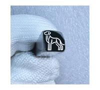 Metal stamping kit Herramienta de estampado de metal para los doce animales del zodíaco, utilizada para tallar joyas, cuero y bisutería.(Dog,7mm)