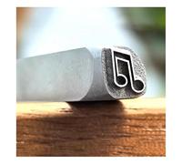 Metal stamping kit Kit de estampado de metal para joyería personalizado, 15 patrones de símbolos musicales, tallado, pulido, joyería, cuero(Pattern7)