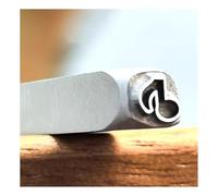 Metal stamping kit Kit de estampado de metal para joyería personalizado, 15 patrones de símbolos musicales, tallado, pulido, joyería, cuero(Pattern12)