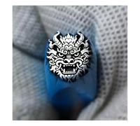 Metal stamping kit Kit de herramientas de estampado de metal de acero de los doce zodíacos, manualidades, joyería, cuero, sellos en relieve de madera(Dragon)