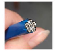 Metal stamping kit Metal Stamping Kit, Carved Plum Blossom Auspicious Words Steel Seal, Punching Tools For Gold And Silver Jewelry(9MM)