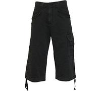 Metal Streetwear, pantalones básicos de tres cuartos negros - XXL - Espiral