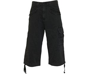 Metal Streetwear, pantalones básicos de tres cuartos negros - XXL - Espiral