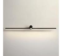 Metal Strip Wall Lamp with Adjustable 3W Night Light, Modern Led Wall Light Bedside Wall Sconce Simple Linear Wall Lantern for Bedroom Living Room Study Room Corridor Dining Room Restaurant (Co/K/60Cm