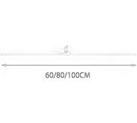 Metal Strip Wall Lamp with Adjustable 3W Night Light, Modern Led Wall Light Bedside Wall Sconce Simple Linear Wall Lantern for Bedroom Living Room Study Room Corridor Dining Room Restaurant (Co/White/