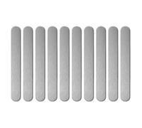 Metal Strips for Magnets, 10-Piece Self-Adhesive Steel Plates for Fridge Adsorption, Reliable Hold Assurance, Phone Case Mounting, and Magnet Support in Science Labs, Workshops, 2.56x0.31x0.02 Inches