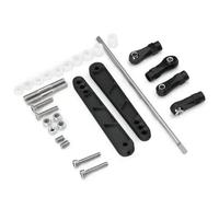 Metal Sway Bar Set para 1/10 Scale RC Crawler Compatible con Wraith RR10 Bomber(Couleur: Black)