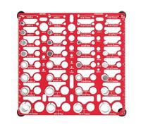 Metal Thread Checker Sizing Tool, Wall-Mountable Bolts and Nut Sizer, Hardware Identification Gauge for Father, Boyfriend, and Workshop Experts, Essential Garage Home Tool