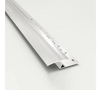 Metal Tile to Laminate Floor Seams Transition Strips,Rose Gold Floor Transition Strip for Bedroom Company, Threshold Edge Trim Strip(Silver,115cm/45.2in)