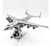 METAL-TIME AN-225 Mriya Crystal Edition, cristales de Swarovski®, kit de modelo de acero inoxidable, 106 cristales