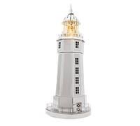 Metal Time Sailors Companion Lighthouse Puzzle 3D de Faro Compañero del Marinero. Maqueta para Construir para Adultos de Metal. Rompecabezas de Acero de Faro de La Jument. DIY Nivel Moderado
