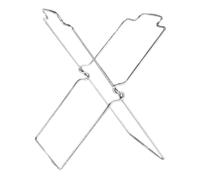 Metal Trash Bag Holder with Sturdy Frame, Portable Garbage Bags Stand with Folding Support, 10.63x6.69 In Countertop Waste Rack, Heavy Duty Steel Bracket, Modern Style for Home, Scrap Bin for Camping