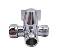 Metal Tres vías Agua Diverente T-en forma de T Ductores de Ducha Conector Inodoro Bidé Separador de agua Sepepet Splitter