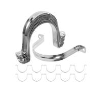 Metal Tube Clamp Pipe Clamps Water Pipes Industrial Use Stainless Steel 100Pcs