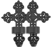Metal Wall Candle Holder 2 Pcs Candles Holders Black Wall Sconce Hanging Vintage Metal for Ornament Display Stand for Living Room