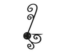 Metal Wall Candle Sconces，Swirling Wall Candle Holders for Living Room，1 Pcs Vintage Wall Mount Decorations with Modern Art Design(Black)