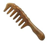 metal washers , Hair Comb For Detangling Wide Toothed Wood Comb For Curly Hair Natural Wooden Sandalwood Comb,Wood Comb 1 (Size : Wood Comb 2)