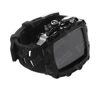 Metal Watch Case Sillicone Band Modification Kit，For 44mm 45mm Series 9 8 7 6 5 4 SE Upgrade Replace Rubber Strap Bumper Cover Accessories