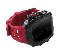 Metal Watch Case Sillicone Band Modification Kit,For 44mm 45mm Series 9 8 7 6 5 4 SE Upgrade Replace Rubber Strap Bumper Cover Accessories